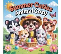 Summer Cuties: Cute Animal Friends in Cozy Summer Scenes for Stress Relief and Creative Fun