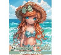 Summer Dolls Coloring Book: Joyful Coloring pages with Adorable Anime Characters and Beach Fashion Designs for All Ages Relax and Color