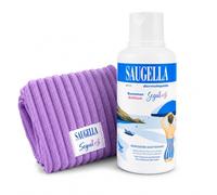 Summer Edition Seguimi Kit Benessere Intimo da Viaggio con Pochette in Tessuto, Detergente Intimo pH 3.5 da 500 ml, Pochette Viola in Omaggio, Edizione Limitata