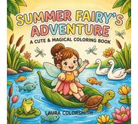 Summer Fairy's Adventure - A Cute & Magical Coloring Book: A Cheerful Summer Fairy Coloring Book Featuring Cute Creatures, Beautiful Flowers, Magical Places, and Fun Adventures