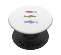 Summer fish y2k grafica per le donne sardine Grecia estetica PopSockets PopGrip Adesivo
