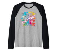 Summer Forever, Grafica Vibrante con Palma Maglia con Maniche Raglan