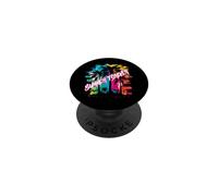 Summer Forever, grafica vibrante con palma PopSockets PopGrip Adesivo