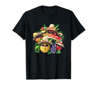 Summer Fruits Limone Lime Pesca UVA Occhiali da Sole Melone Divertimento Maglietta