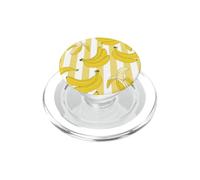 Summer Fun Kitschy Kitchen - Banana a righe gialle super carine PopSockets PopGrip per MagSafe
