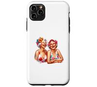 Summer Fun Two Grannys Old Ladies Cute Graphic Design Regalo Custodia per iPhone 11 Pro Max