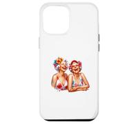 Summer Fun Two Grannys Old Ladies Cute Graphic Design Regalo Custodia per iPhone 12 Pro Max