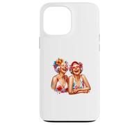Summer Fun Two Grannys Old Ladies Cute Graphic Design Regalo Custodia per iPhone 13 Pro Max