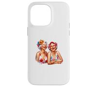 Summer Fun Two Grannys Old Ladies Cute Graphic Design Regalo Custodia per iPhone 14 Pro Max