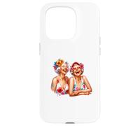 Summer Fun Two Grannys Old Ladies Cute Graphic Design Regalo Custodia per iPhone 15 Pro