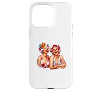 Summer Fun Two Grannys Old Ladies Cute Graphic Design Regalo Custodia per iPhone 15 Pro Max