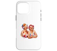 Summer Fun Two Grannys Old Ladies Cute Graphic Design Regalo Custodia per iPhone 16 Pro Max