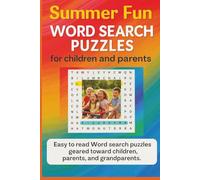 Summer Fun, Word Seach Puzzle Book for Children and Parents: Word searches with easy to read print about summer fun outings at the zoo, park, and traveling (6x9 inches, 110 pages) 50 plus puzzles
