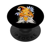 Summer Gnome For Bee Keeper Daisy Flower And Honey Bee Gnome PopSockets PopGrip Adesivo