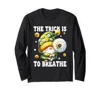 Summer Gnome For Funny Gardener Floral Dandelion Flower Maglia a Manica