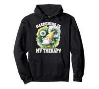 Summer Gnome With Dandelion Wishes Gardening Is My Therapy Felpa con Cappuccio