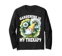 Summer Gnome With Dandelion Wishes Gardening Is My Therapy Maglia a Manica