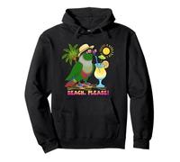 Summer Green Cheeked Conure Beach Please Occhiali da sole Birb Felpa con Cappuccio