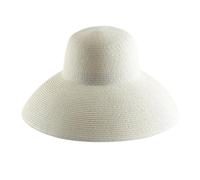 Summer Hats, Women's Sun Hats, Folding Beach Hats, Wide-brimmed Travel Sun Protection Travel Sun Hats(White)