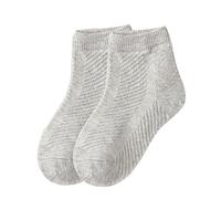 Summer Hot Children Socks Boy Girl Baby Cotton Fashion Mesh Black White Grey for 1 12 Years Kids Student Socks Pantaloni da jogging, grigio., 6-8 Jahre