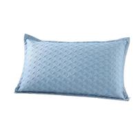 Summer Ice Bean Pillowcase Large Size Silk Cooling Single Person Core Washable Non-Machine Universal(Cool bubble pillowcase blue [single pack])