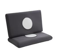 Summer Ice Silk Pillowcase Cool Sensation Memory Single Piece Design Universal Machine Washable(Dark gray [small ice skin cooling memory pillowcase] one pair,30cm x 50cm)
