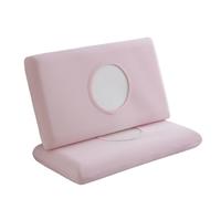 Summer Ice Silk Pillowcase Cool Sensation Memory Single Piece Design Universal Machine Washable(Elegant pink [small ice skin cooling memory pillowcase] one pair,30cm x 50cm)