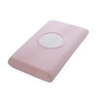Summer Ice Silk Pillowcase Cool Sensation Memory Single Piece Design Universal Machine Washable(Light and elegant powder [small ice skin cooling memory pillowcase] single pack,40cm x 60cm)