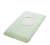 Summer Ice Silk Pillowcase Cool Sensation Memory Single Piece Design Universal Machine Washable(Mint green [small ice skin cooling memory pillowcase] single pack,42cm x 70cm)