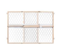 Summer Infant Cancello decorativo in legno e plastica, montaggio a pressione, naturale