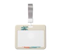 Summer is Here, porta badge scorrevole in plastica dura, per biglietti di lavoro, targhette, per infermieri e ufficio