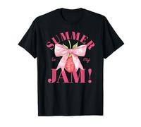 Summer Is My Jam, graziosa Stampa Casual con Fragole Maglietta