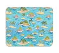 Summer Island - Tappetino per asciugare i piatti, in microfibra, assorbente, con diatomee, accessori per piano di lavoro, 59,9 x 50 cm