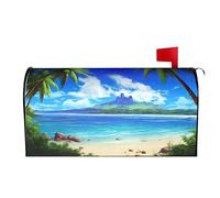 Summer Islands Beach Tropical Palm Tree 03 Coperture per cassette postali magnetiche Copri cassetta postale Decorazione per la casa da giardino