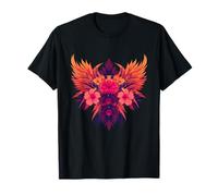 Summer Jungle Paradise Fire Flower Wings Maglietta