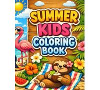Summer kids coloring book