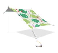 Summer Leaf Water Drop Colorful Progettato UPF50 Beach Cabana Tenda leggera per esterni con tasche di sabbia per campeggio, pesca, divertimento in cortile o picnic carpas para Playa en oferta