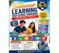 Summer Learning High School Workbook Grade 10-11: Comprehensive Algebra II, Geometry, ELA, Reading, Writing & SAT Prep for Academic Success