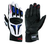 Summer leather sport Padded Gloves Scooter Motorcycle Motorbike Bikers Blue S