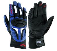 Summer leather sport Padded Gloves Scooter Motorcycle Motorbike Bikers Blue S