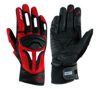 Summer leather sport Padded Gloves Scooter Motorcycle Motorbike Bikers Red M