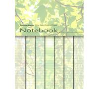 Summer Leaves Wide Ruled Colored Paper Notebook: Decorative Blank Lined Journal With Leafy Green Backgrounds For Journaling, Scrapbooking, Diary Writing, Paper Crafts