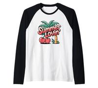 Summer Lovin' Tropical Beach Paradise Maglia con Maniche Raglan