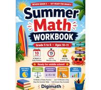 Summer Math Workbook Grade 5 to 6: 10 Weeks of Daily Practice to Stop the Summer Slide | Fractions, Decimals, Volume, Order of Operations & More | ... Grade & Get Ready for 6th | With Answer Key