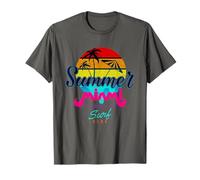 Summer Miami Beach Sunset Tee Shirts, I Love Miami, Miami Maglietta