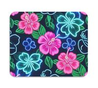 Summer Neon Hibiscus Frangipani Flower Dish Stuoia di asciugatura facile da pulire assorbente terra diatomacea tappetino essenziale per la casa 59,9 x 50 cm