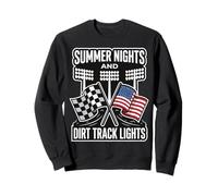 Summer Nights And Dirt Track Lights Corse Felpa