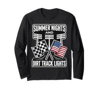 Summer Nights And Dirt Track Lights Corse Maglia a Manica