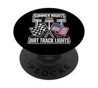 Summer Nights And Dirt Track Lights corse PopSockets PopGrip Adesivo