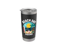Summer Ocean Vacation Funny Beach Day Squad Bicchiere termico in acciaio inox doppia parete